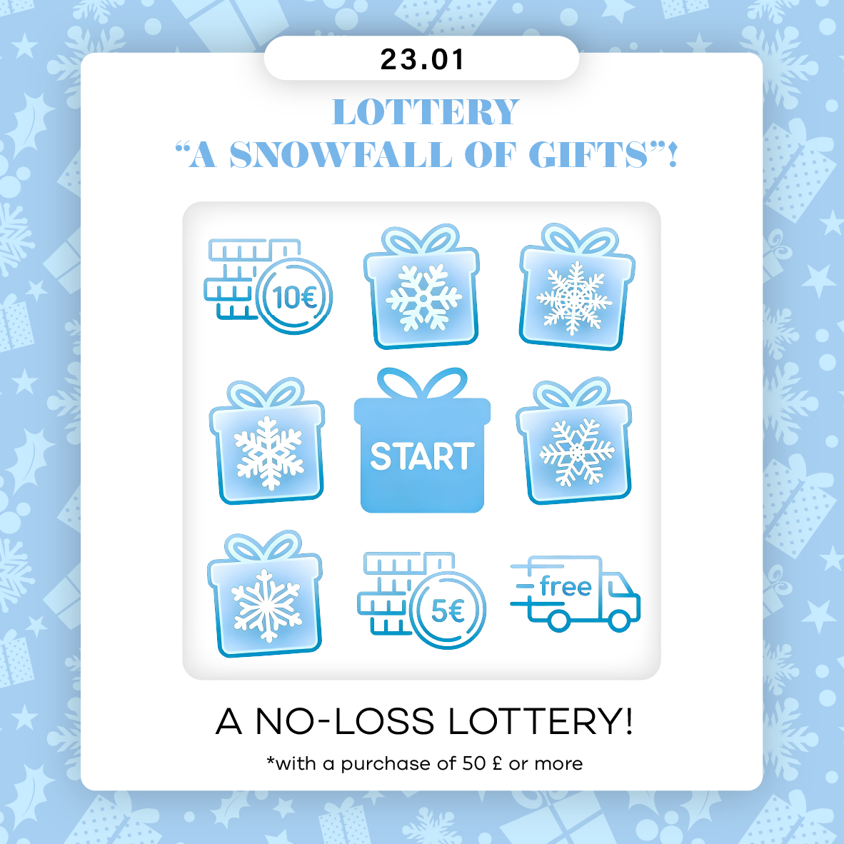 Lottery “A snowfall of gifts”